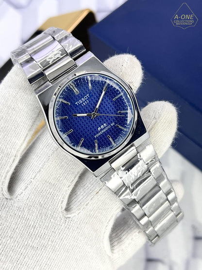 Tissot PRX Powermatic 80 Silver Waffle Dial Men's Watch