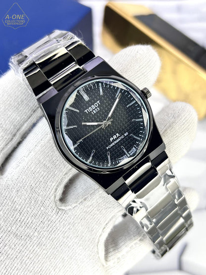 Tissot PRX Powermatic 80 Silver Waffle Dial Men's Watch