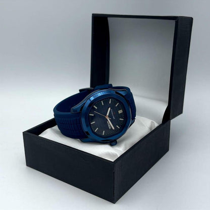 Men's Stainless Steel Watch Blue Strap Water Resistant