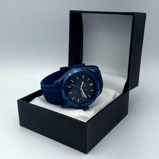 Men's Stainless Steel Watch Blue Strap Water Resistant
