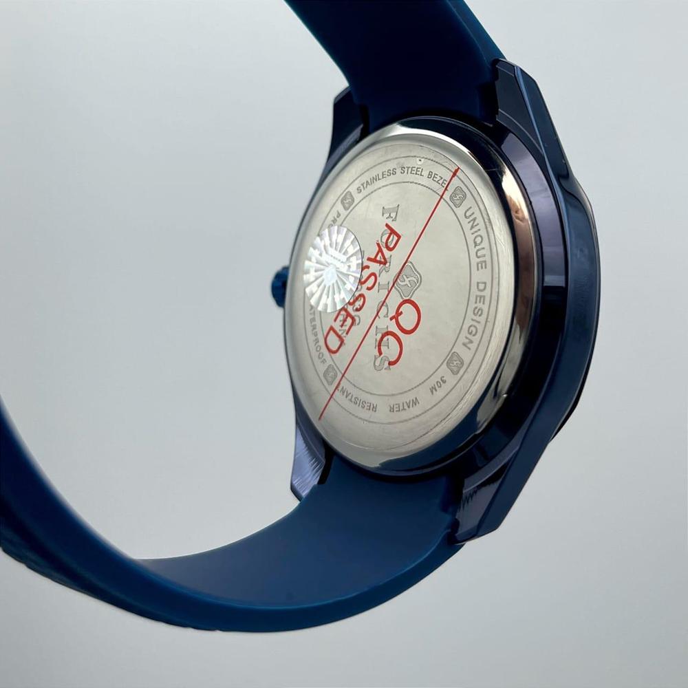 Men's Stainless Steel Watch Blue Strap Water Resistant