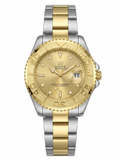 LOREX Two-Tone Gold & Silver Luxury Analog Men's Wrist Watch